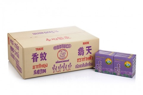 ยาจุดกันยุงห่านฟ้า กลิ่นลาเวนเดอร์ ยกลัง